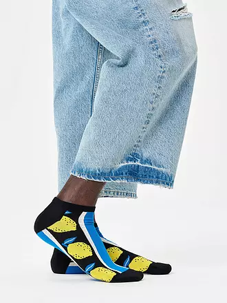 HAPPY SOCKS | Herren Sneaker Socken LEMON 41-46 blue | 